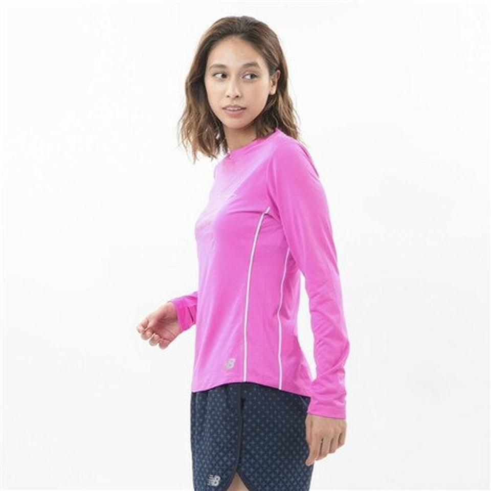 【ランニング対象品購入&エントリーでP10倍！8/19 20:00〜8/28 23:59】ニューバランス（new balance） Star Training ロゴ 長袖Tシャツ AWT0306YFUS （レディース）