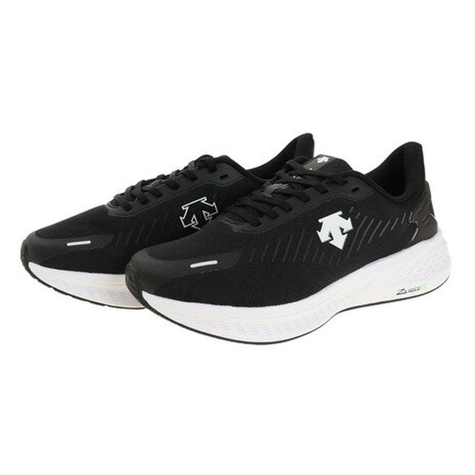デサント（DESCENTE）（メンズ、レディース） ランニングシューズ メンズ レディース 白 黒 エナザイトスーパー ホワイト ブラック SN123RRN21
