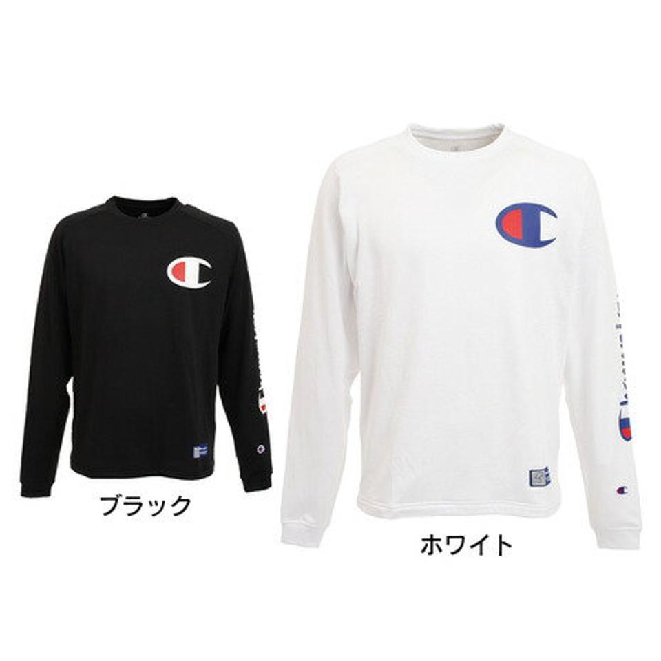 チャンピオン（CHAMPION）（メンズ）プラクティス UVカット ロングTシャツ C3-SV402 010 バレーボールウェア スポーツウェア