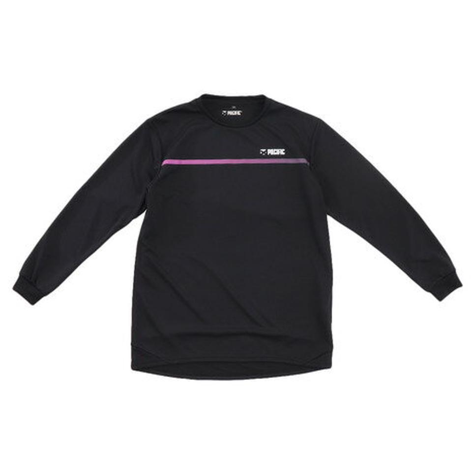 パシフィック(PACIFIC) テニス ドライプラス 長袖シャツ PT19FJ055 BLK (キッズ)