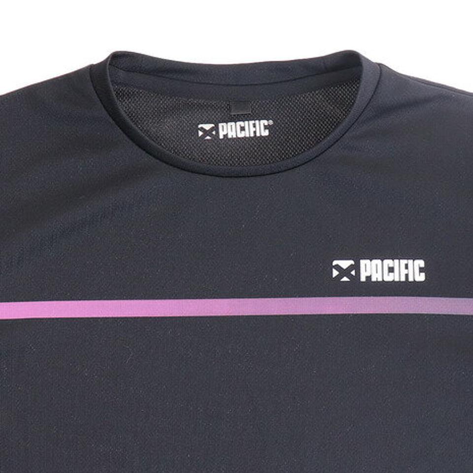 パシフィック(PACIFIC) テニス ドライプラス 長袖シャツ PT19FJ055 BLK (キッズ)
