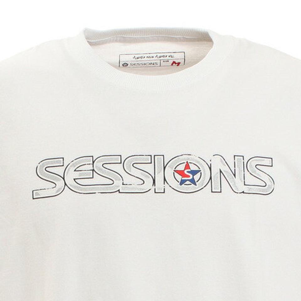 セッションズ（SESSIONS）（メンズ）Tシャツ メンズ 半袖 OLD LOGO 217158 WHT カットソー