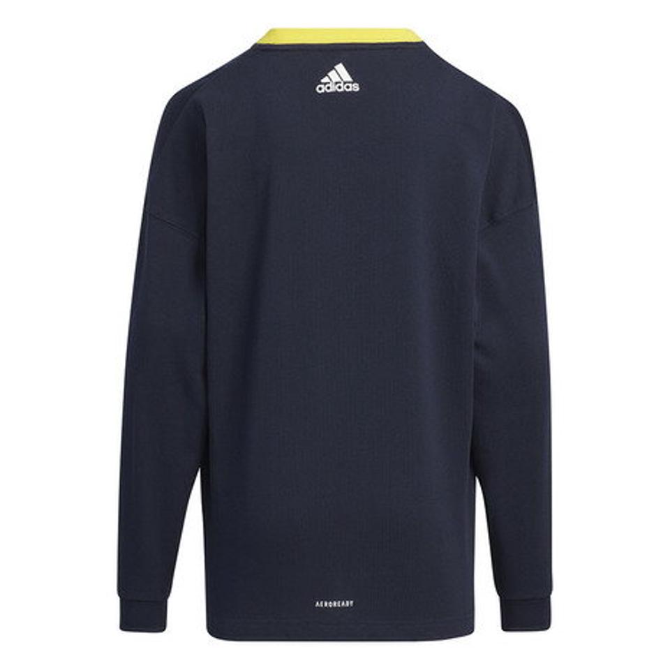 アディダス（adidas）（キッズ）ロゴ 長袖Tシャツ ZH187-HM7177