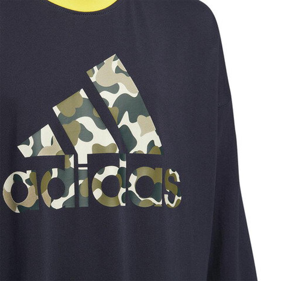 アディダス（adidas）（キッズ）ロゴ 長袖Tシャツ ZH187-HM7177
