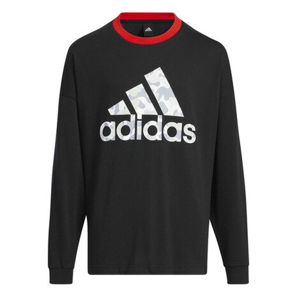 アディダス（adidas）（キッズ）ロゴ 長袖Tシャツ ZH187-HM7175