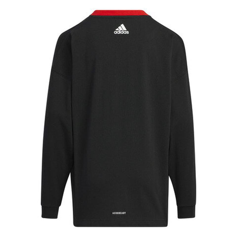アディダス（adidas）（キッズ）ロゴ 長袖Tシャツ ZH187-HM7175