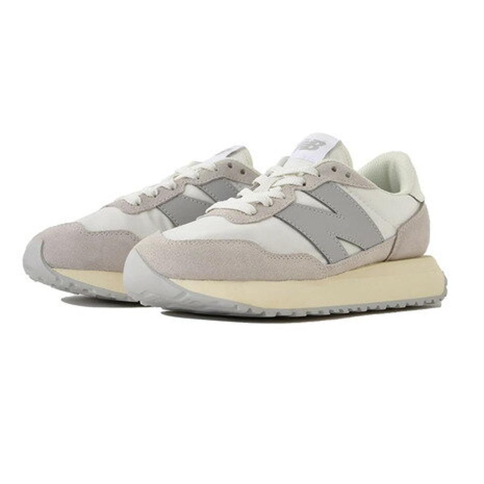 ニューバランス（new balance）（レディース）スニーカー 237 オフホワイト WS237JB1 B カジュアル ビッグロゴ スエード オールシーズン
