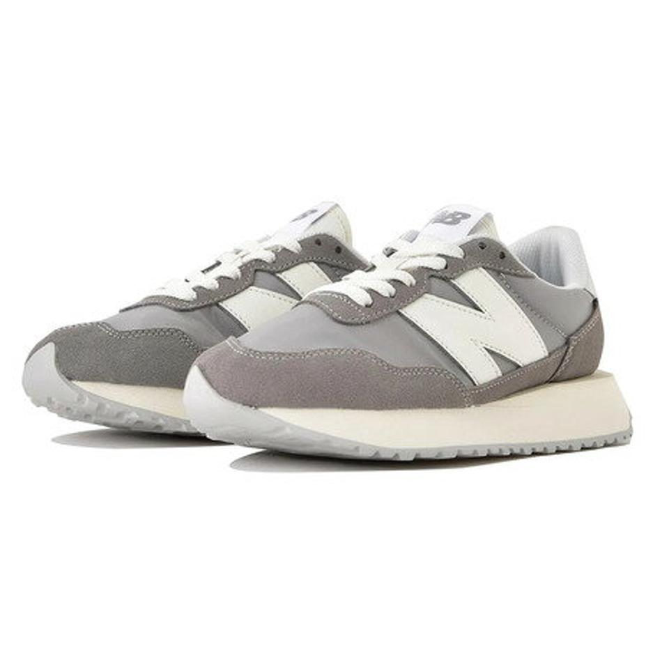【3/5 24h限定 エントリー＆対象4店舗買い回りで最大P10倍！】ニューバランス（new balance）（レディース）スニーカー 237 グレー WS237JA1 B スポーツ タウン シューズ 厚底 スエード 普段履き カジュアル 登校 通勤