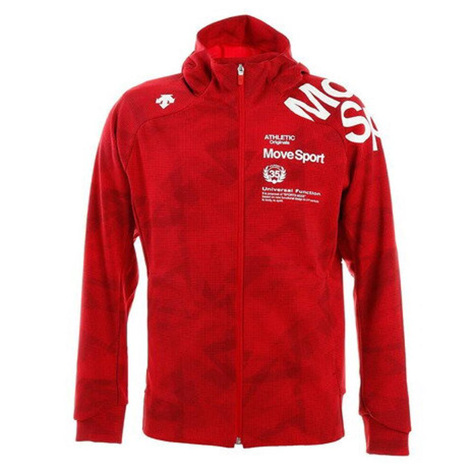 【9/5 24h限定エントリー＆対象4店舗買い回りで最大P10倍！】デサント（DESCENTE） グラフィックスウェットフルジップパーカ DMMPJF20 RD オンライン価格 （メンズ）