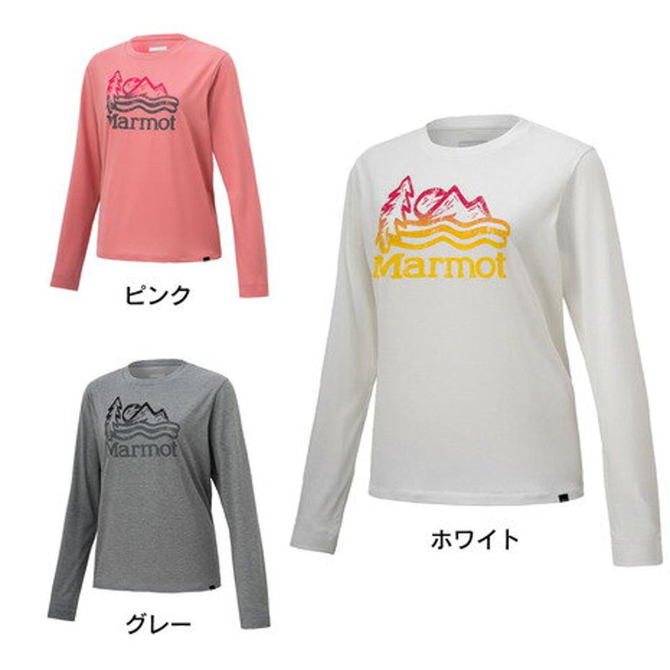 マーモット（Marmot）（レディース） 長袖Tシャツ UVカット ウィメンズスペクトラムマウンテンロングスリーブティー TOWRJB45