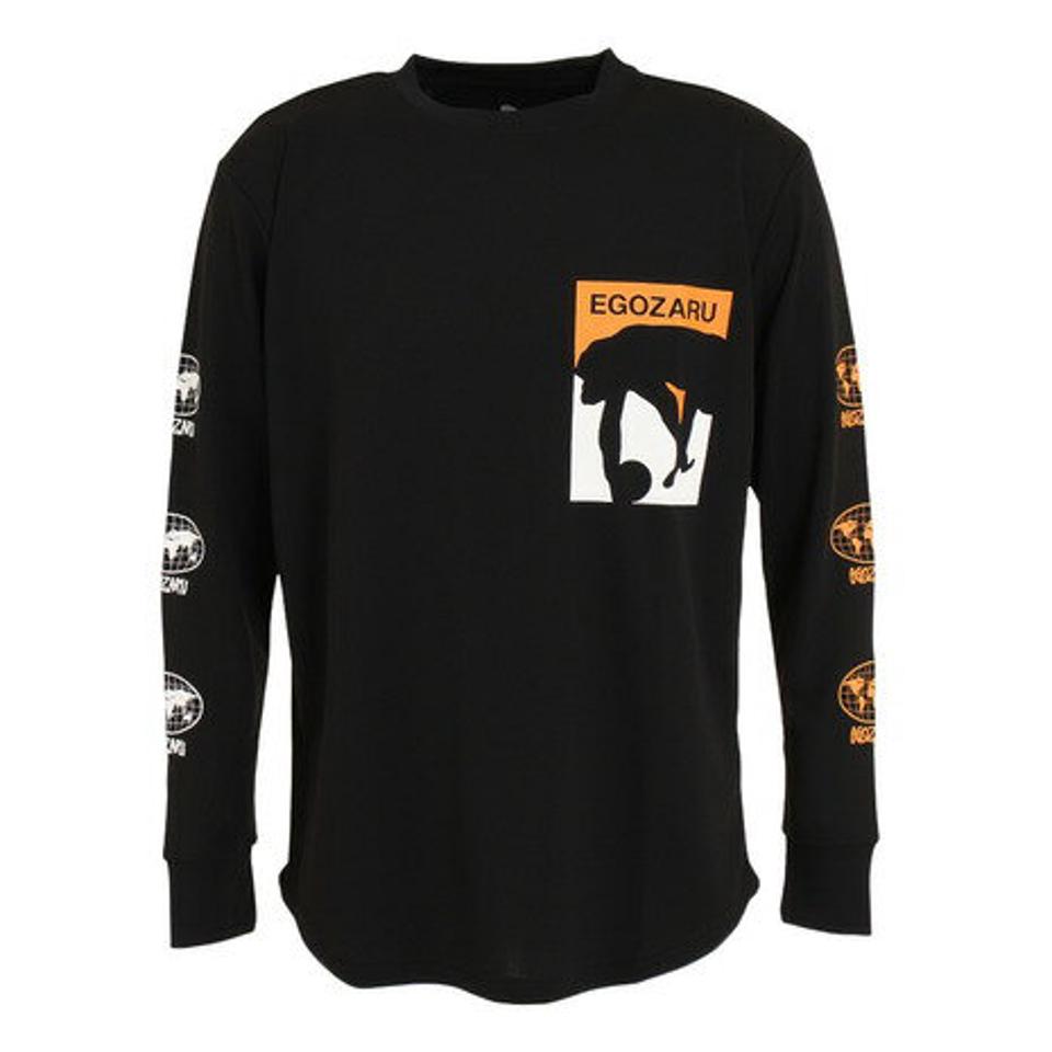 【10%OFFクーポン 10/20まで】エゴザル（EGOZARU） バスケットボールウェア マップ アイコンズ ロングスリーブTシャツ EZLT-F2216-012 （メンズ）