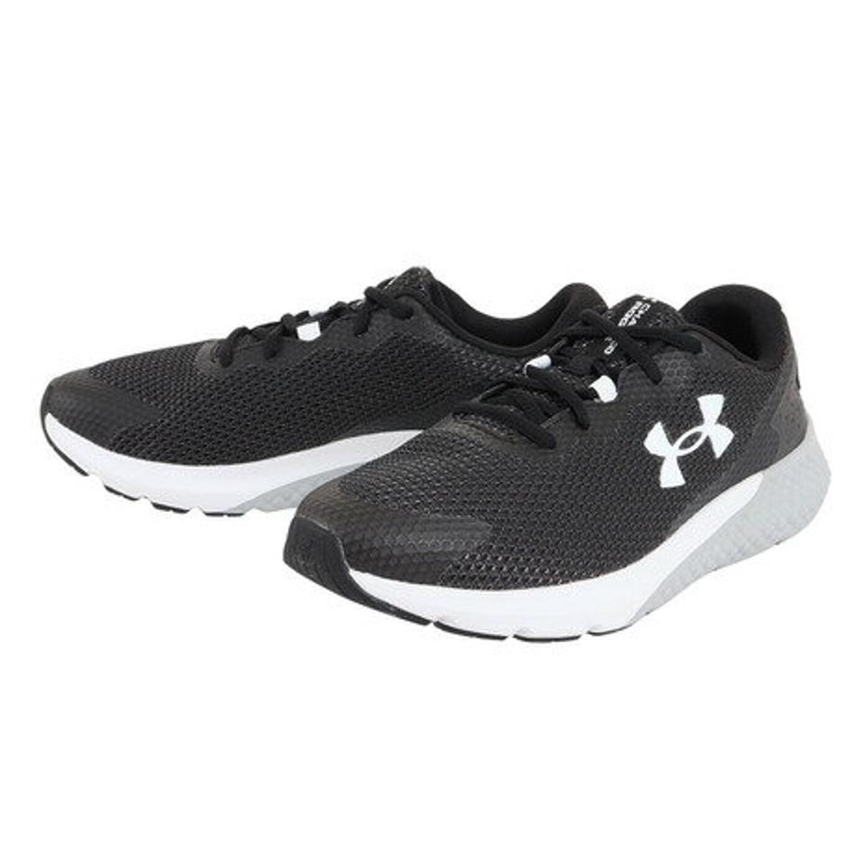 アンダーアーマー（UNDER ARMOUR）（メンズ）チャージド ローグ3 エクストラ ワイド ブラック グレー 黒 3026020 002 ランニングシューズ ジョギング 幅広