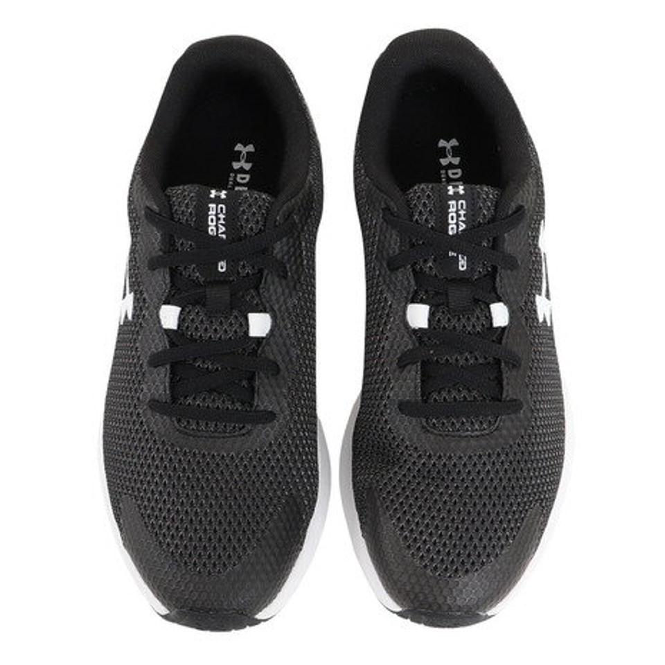 アンダーアーマー（UNDER ARMOUR）（メンズ）チャージド ローグ3 エクストラ ワイド ブラック グレー 黒 3026020 002 ランニングシューズ ジョギング 幅広