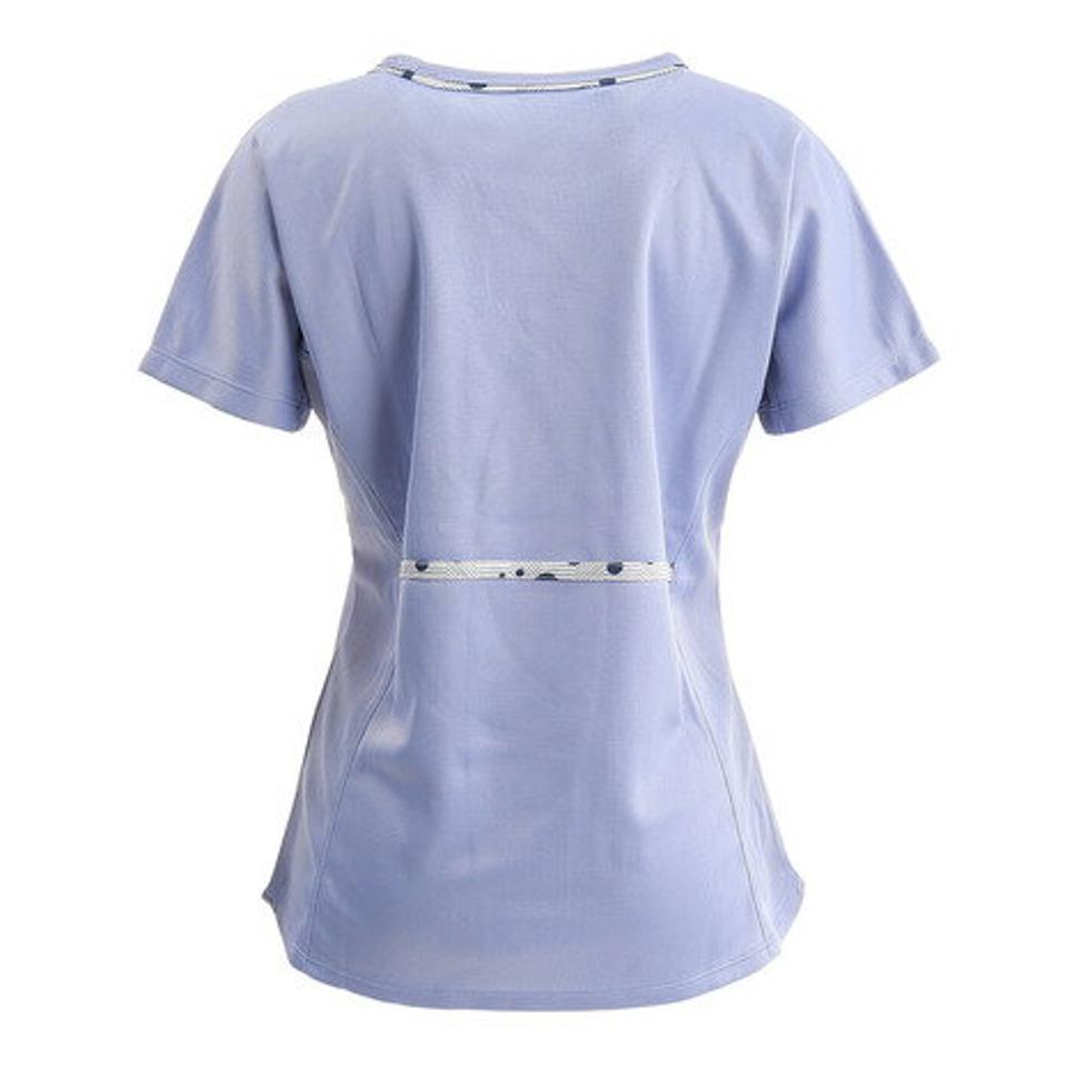 ウィッテム（HUITIEME）（レディース）テニス ドライプラス プリント Tシャツ HU20FLS733053LBLU