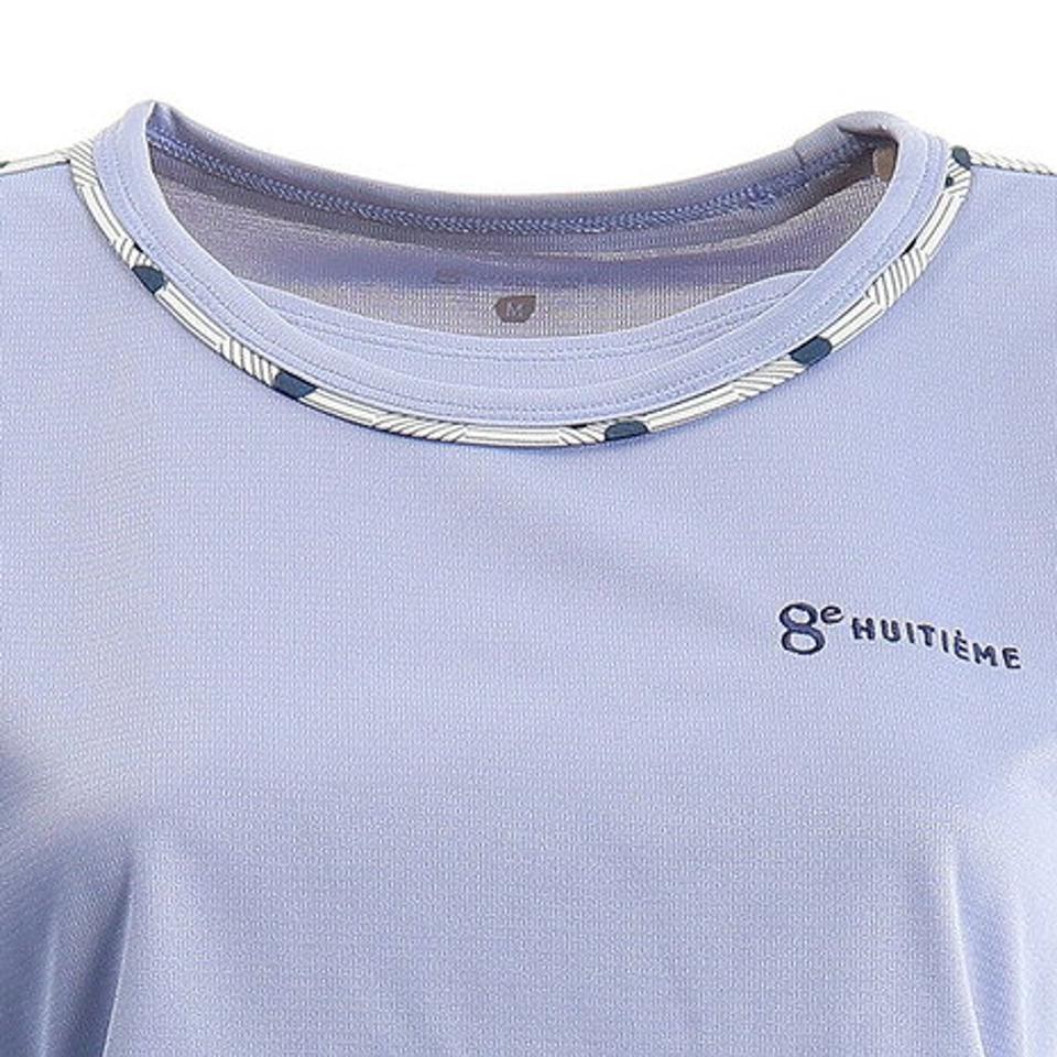 ウィッテム（HUITIEME）（レディース）テニス ドライプラス プリント Tシャツ HU20FLS733053LBLU
