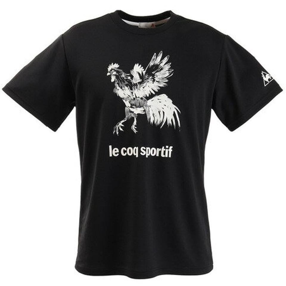 ルコック スポルティフ(Lecoq Sportif) 半袖シャツ QMMPJA12XB BLK (メンズ)