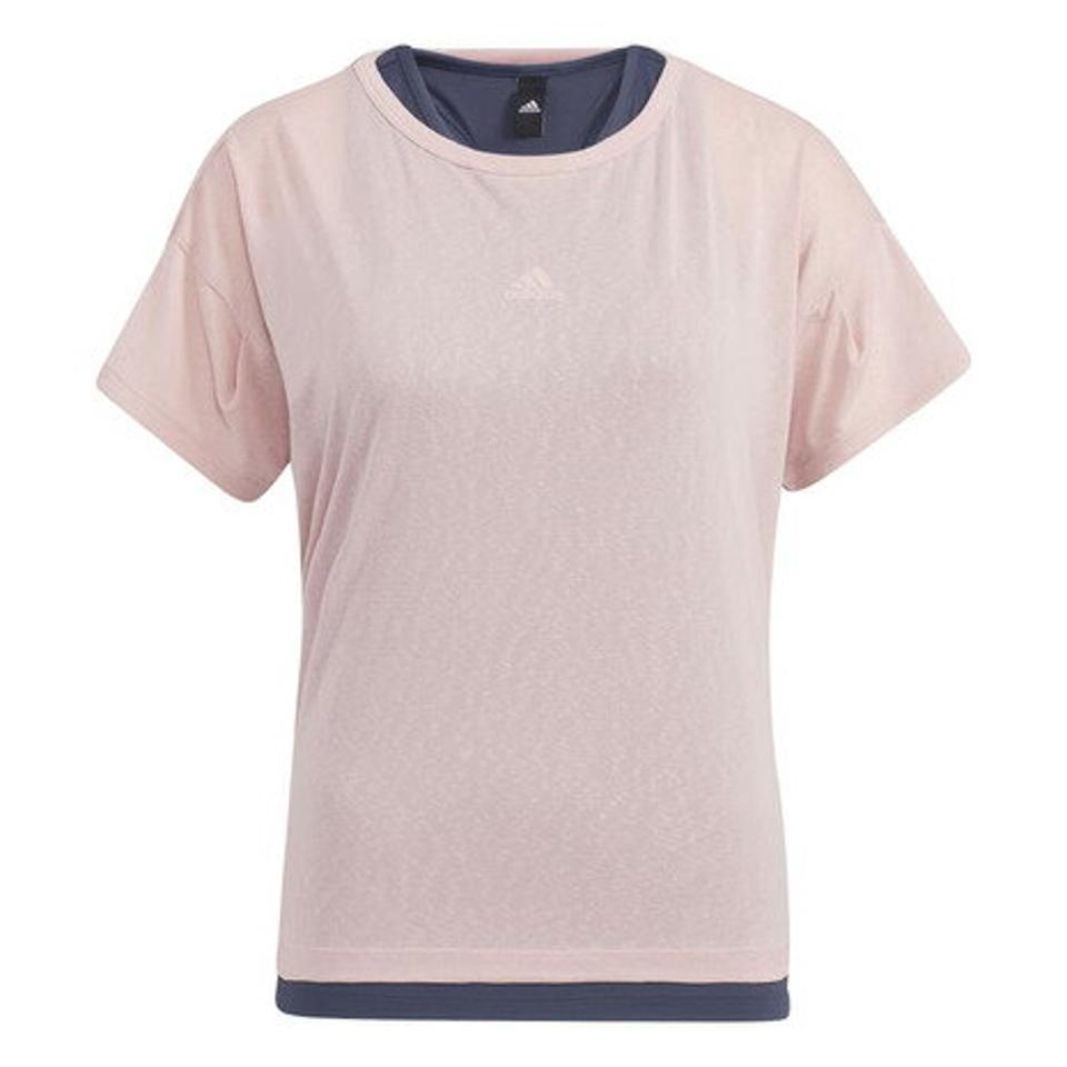 アディダス（adidas） ルーズフィット 2-In-1 半袖Tシャツ TZ314-HC2528 （レディース）