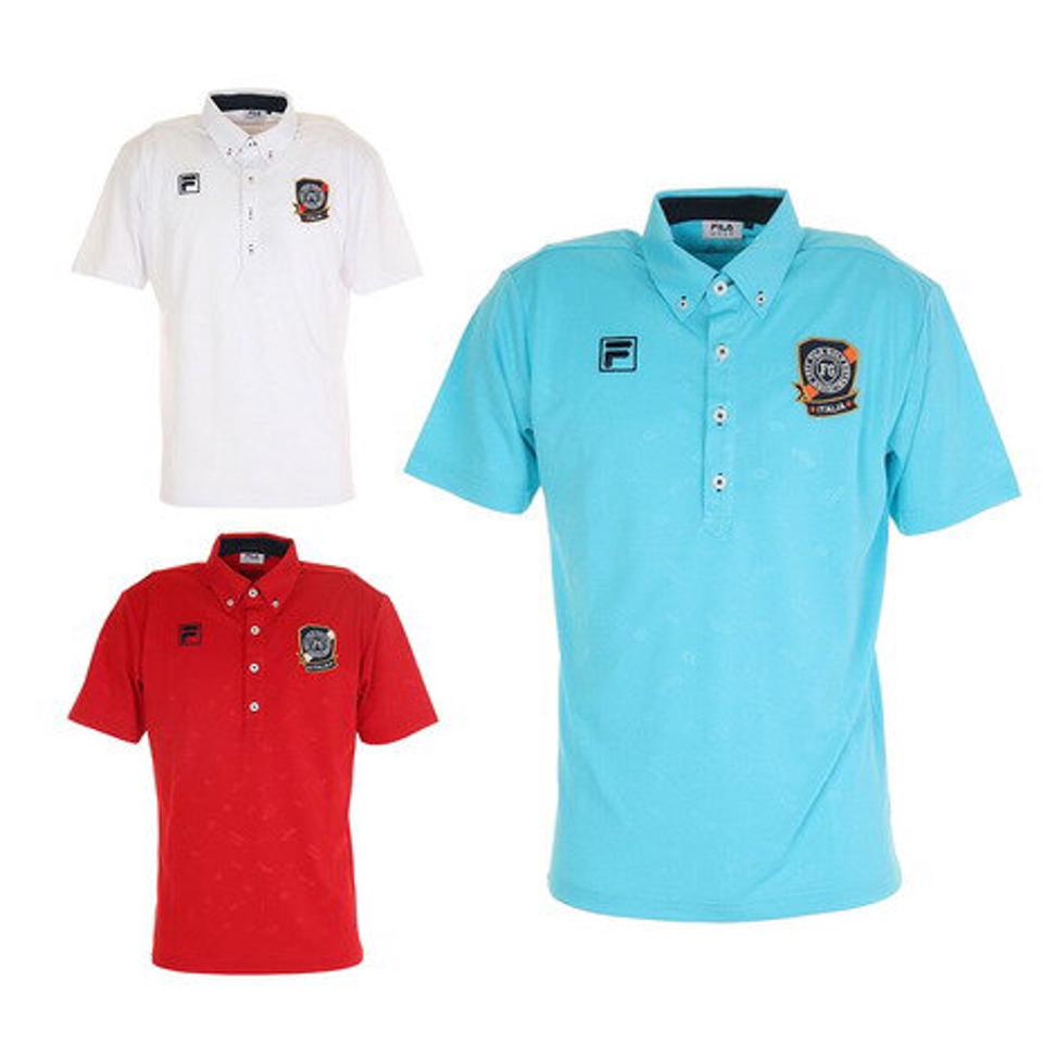 フィラ(FILA)(メンズ)ゴルフウェア ポロシャツ トビ柄エンボスシャツ 740640X