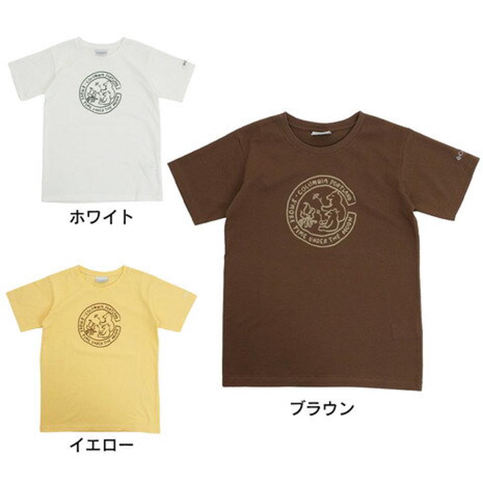 コロンビア（Columbia） ツキャノンアイルショートスリーブTシャツ Walnut Bear PY3073 半袖ティーシャツ アウトドア キャンプ かわいい クマ （キッズ）