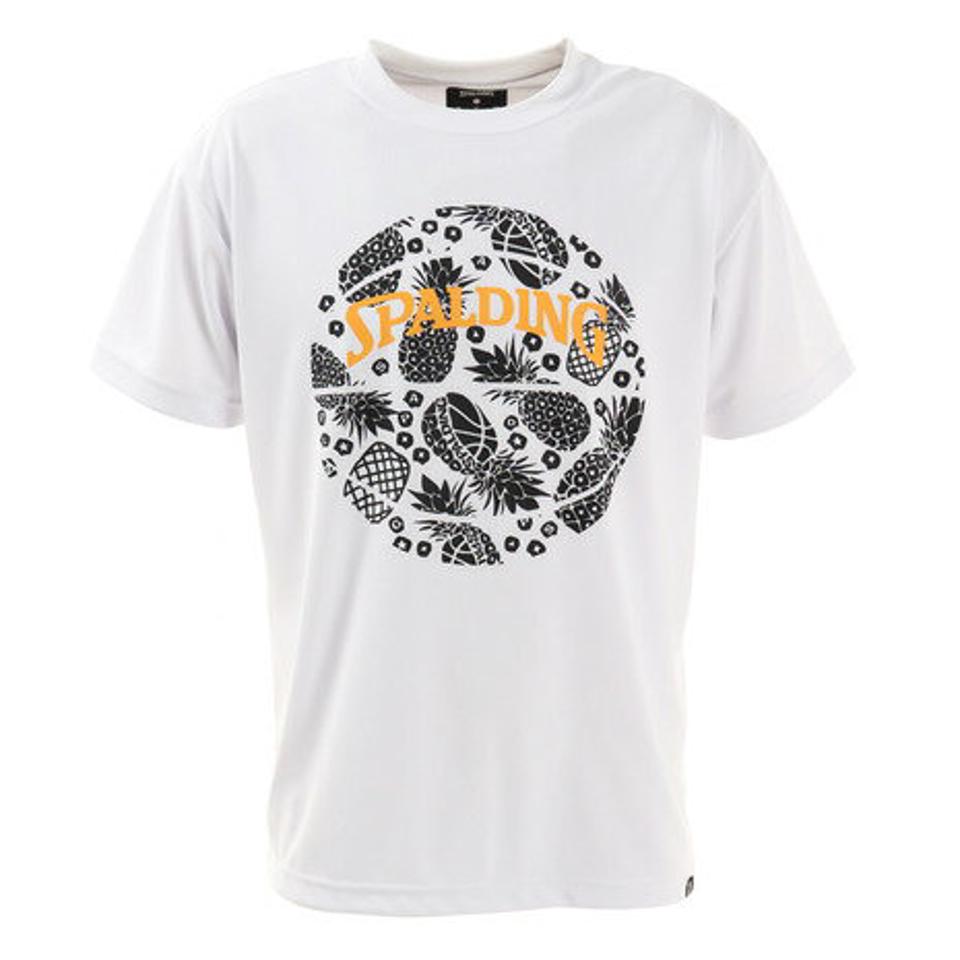 スポルディング（SPALDING） Tシャツ トロピカル SMT210070WH バスケットボールウェア （メンズ、レディース）