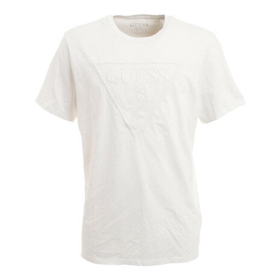 ゲス（GUESS） エンボス三角ロゴ 半袖Tシャツ M0BI1JR9YK0G011 （メンズ）