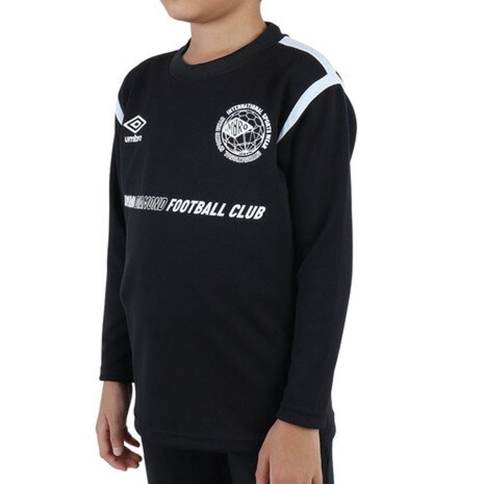 アンブロ(UMBRO)(キッズ)サッカーウェア ジュニア 長袖プラクティスシャツ UUJUJB53 BLK