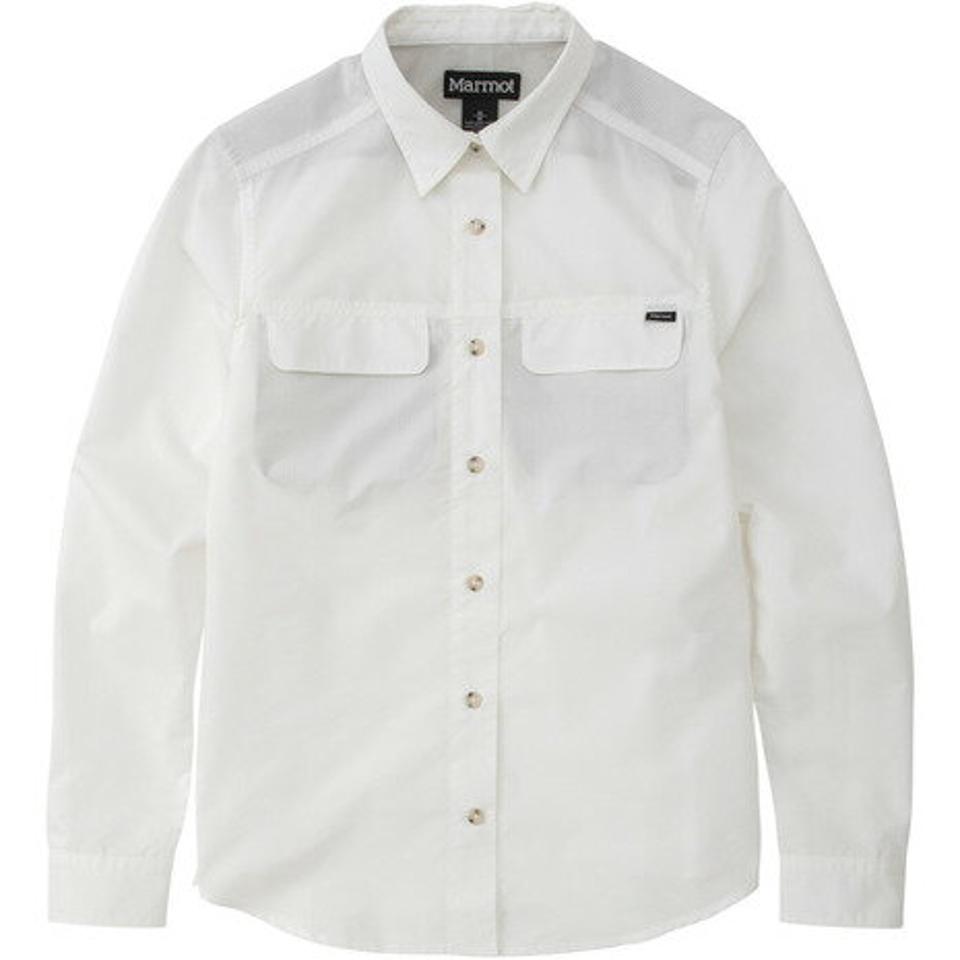 マーモット(Marmot)(レディース)長袖シャツ ウィメンズ ティーシーリップ ロングスリーブシャツ TOWRJB75 WH ホワイト