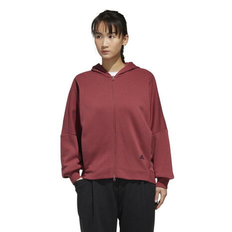 アディダス（adidas） 3ストライプス ワーディング フルジップパーカー IXK74-GF6986 オンライン価格 （レディース）