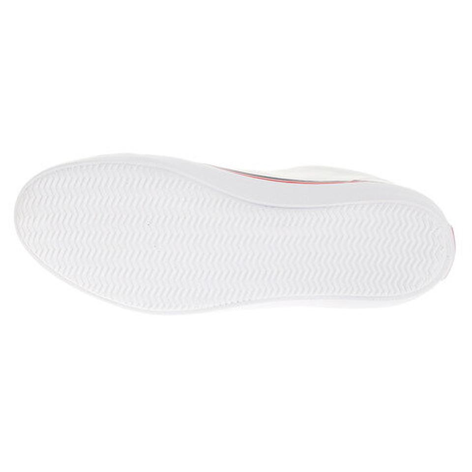 ラコステ（LACOSTE）（レディース） レディース スニーカー 白 紺 レナード LEROND ホワイト ネイビー 218 1 QSP CAW0092 キャンバス地