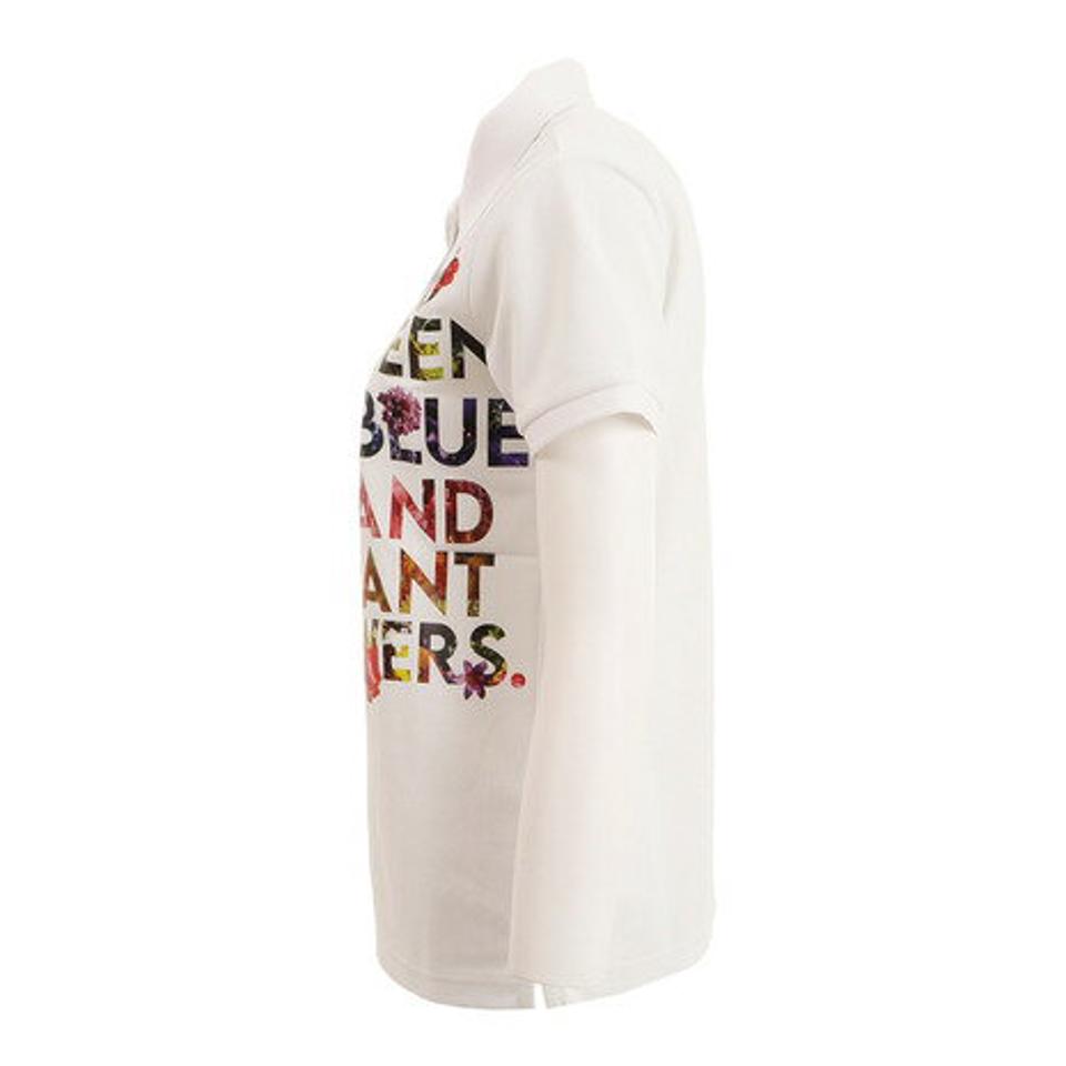 ビバハート(VIVA HEART)(レディース) ゴルフウェア 吸汗速乾 UVカット plantica ゼロアクアメッセージ 半袖ポロシャツ 012-26341