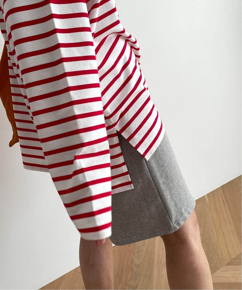 RED CHOP WORKS  ボートネックボーダーロングTシャツ（RED CHOP WORKS）