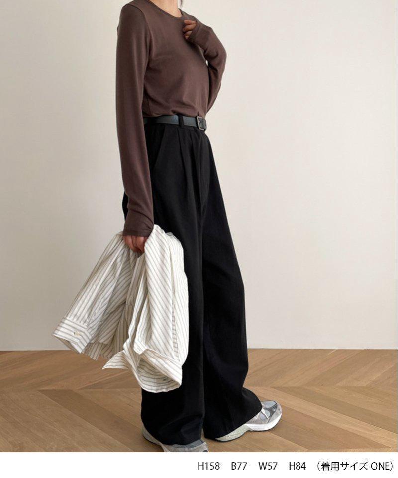 El mar(エルマール) テンセルストレッチロングTシャツ（El mar）