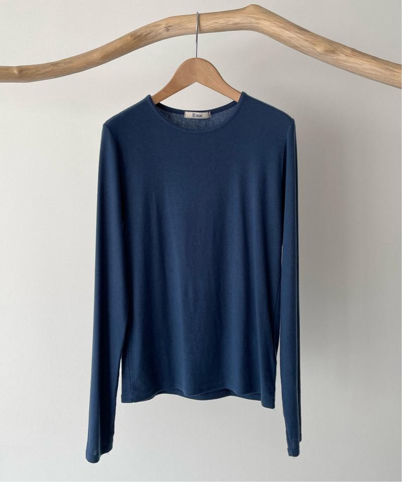 El mar(エルマール) テンセルストレッチロングTシャツ（El mar）