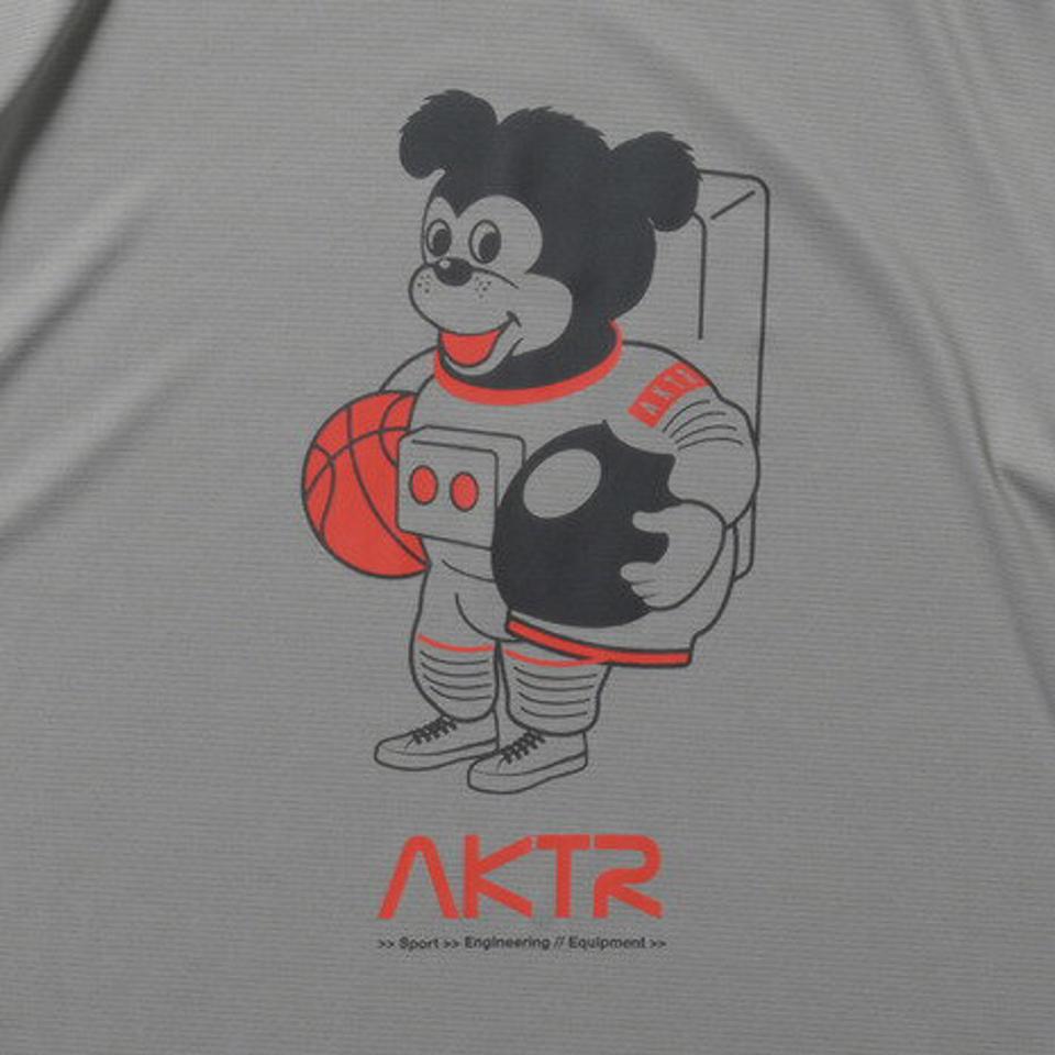 アクター（AKTR） バスケットボールウェア ロンT SPACE NICK 長袖 SPORTS Tシャツ 221-004005 GY （メンズ）