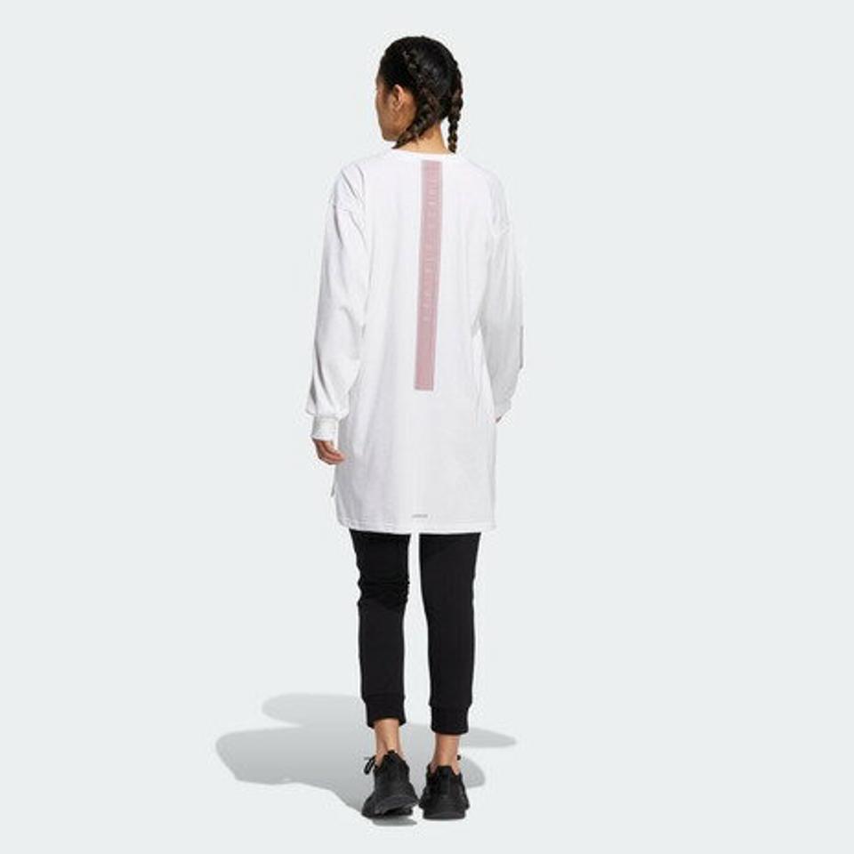 【4/15 24h限定 エントリー&対象3店舗以上買い回りで最大P10倍!】アディダス(adidas)(レディース)長袖Tシャツ レディースワーディング ルーズフィット チュニック CV338