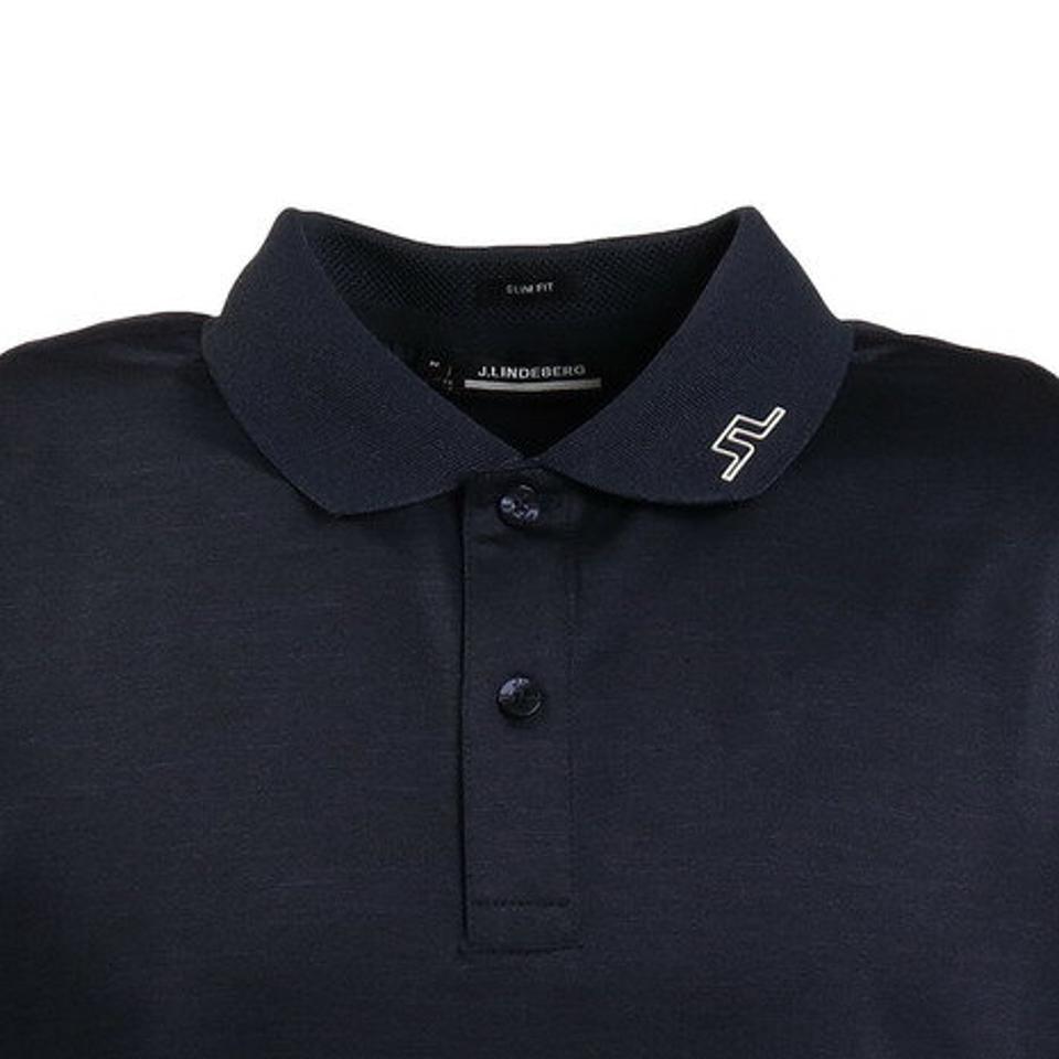 J.LINDEBERG JAKOB スリムフィット ロングスリーブ ゴルフ ポロシャツ 071-25915-098 (メンズ)