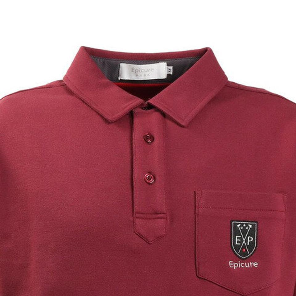 エピキュール(epicure)(メンズ)ゴルフウェア UV ストレッチ レギュラー 長袖ポロシャツ 154-25810