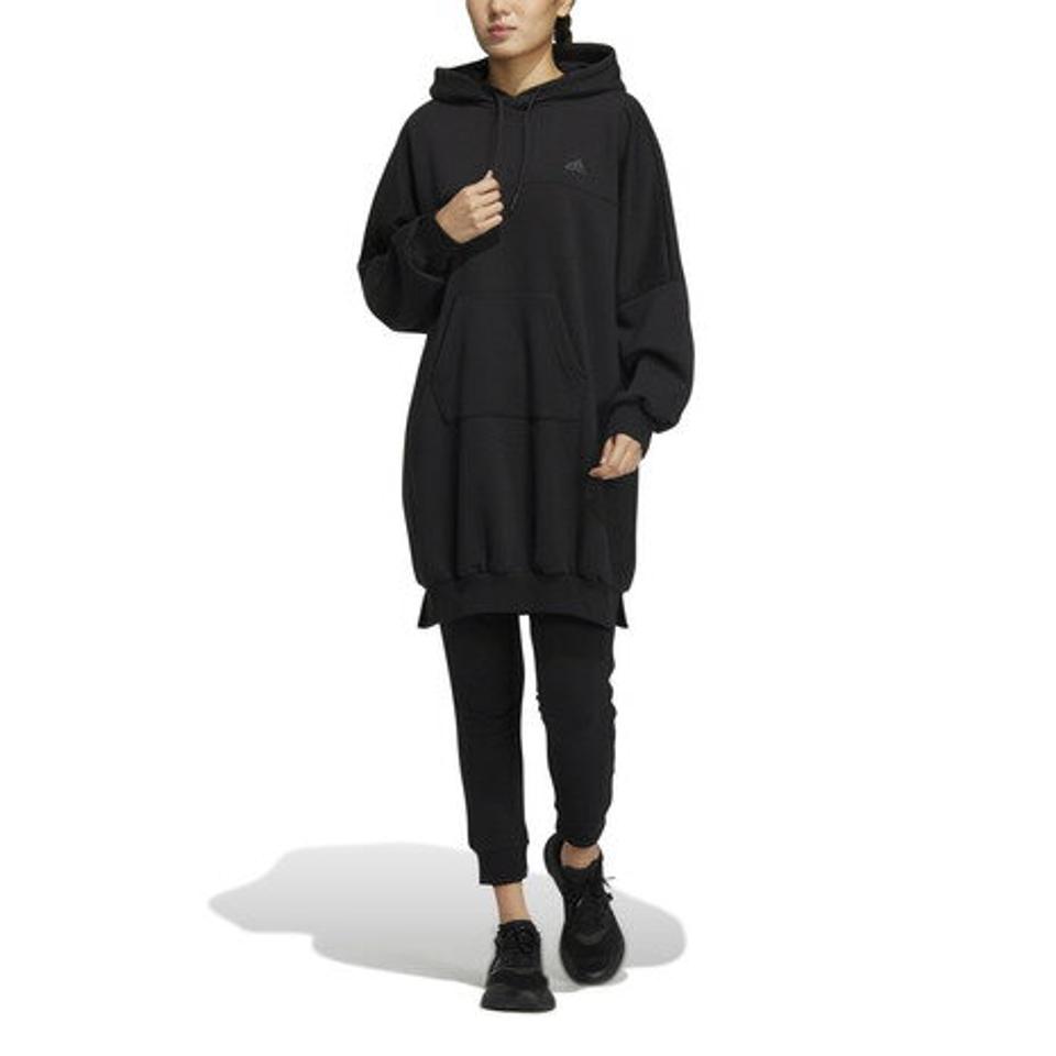 アディダス(adidas)(レディース)ワーディング オーバーサイズフィット フリース フーデッドチュニック DC670-HM2828