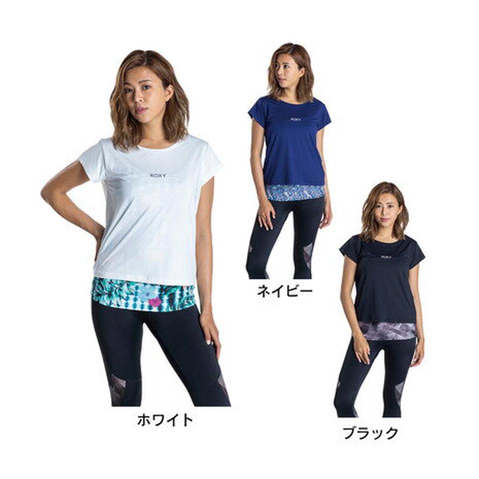 ロキシー（ROXY）（レディース） 速乾 UVカット Tシャツ & カップ付きキャミ セット FULL MOON SET TEE RST201527