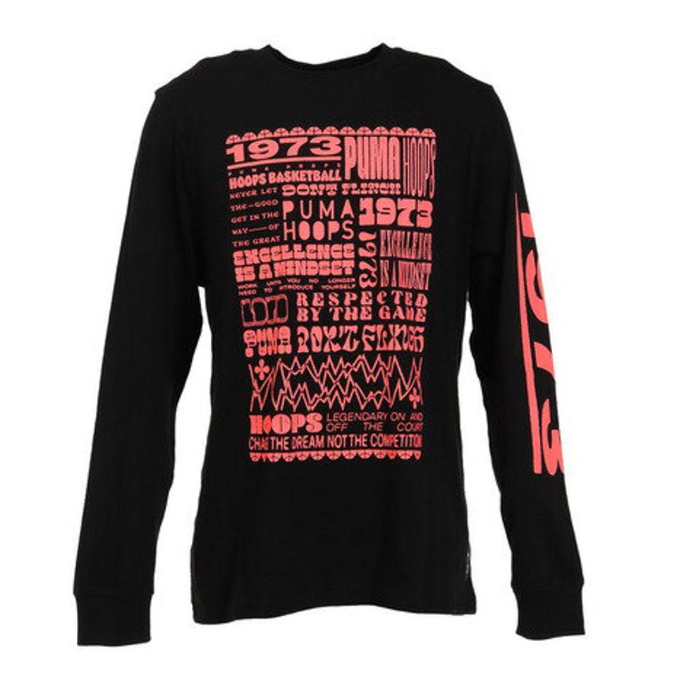 【10%OFFクーポン 11/24まで】プーマ（PUMA） バスケットボールウェア ロンT REBOUND 長袖Tシャツ 53647001 （メンズ）