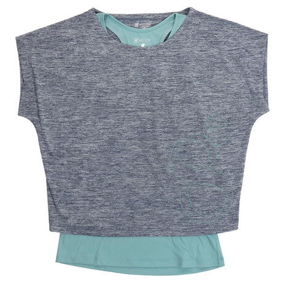 ウィッテム（HUITIEME） フィットネス 半袖Tシャツ タンクトップセット HU20SDSK821001NVY （レディース）