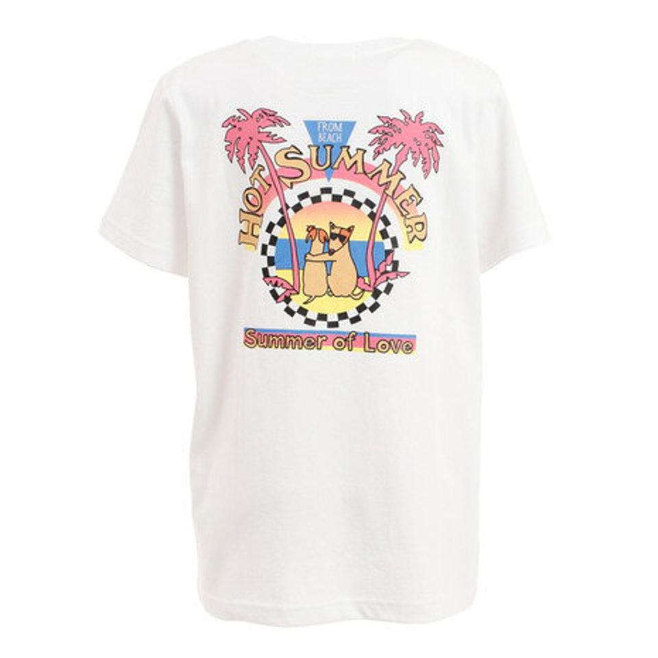 【スポーツデー エントリーでP5倍！4/3 9:59迄】Surfs Up（Surfs Up）（レディース）Tシャツ レディース 半袖 プリント サンセット 212SU2ST151 WHT