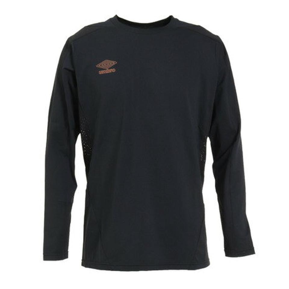 アンブロ(UMBRO)(メンズ)サッカーウェア フィールテック 長袖プラクティスシャツ UUUUJB52 BLK