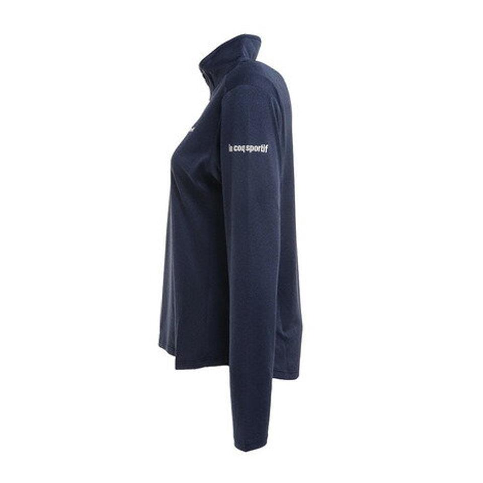【1/25 24h限定 エントリー&対象3店舗買い回りで最大P10倍!】ルコック スポルティフ(Lecoq Sportif)(レディース)テニスウェア レディース NEW COSMOS HALFZIP 長袖シャツ QTWUJB01 NV