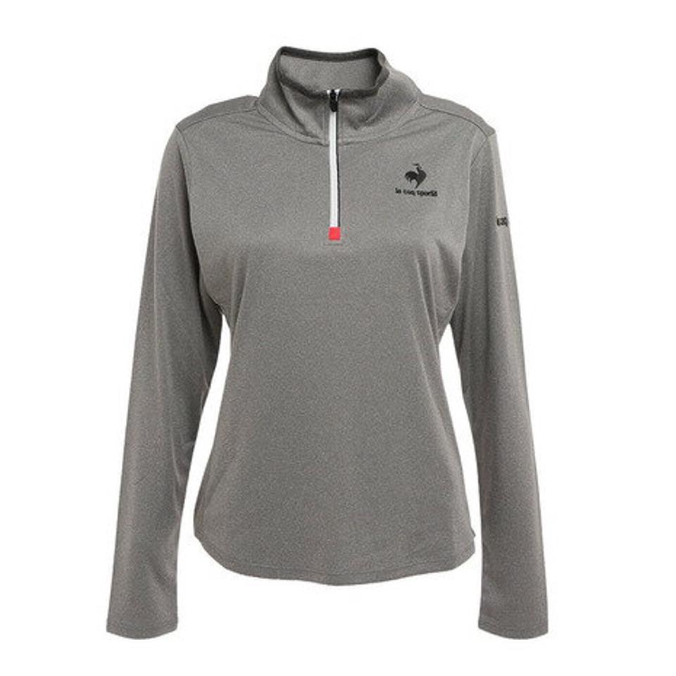 ルコック スポルティフ(Lecoq Sportif)(レディース)テニスウェア レディース NEW COSMOS HALFZIP 長袖シャツ QTWUJB01 GY