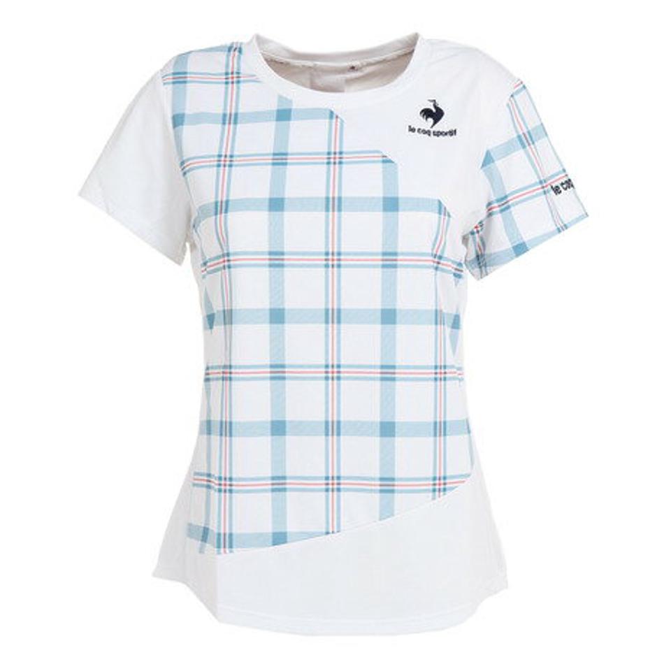 ルコック スポルティフ(Lecoq Sportif) テニスウェア レディース COUCOUPARIS CHECK 半袖シャツ QTWUJA06 (レディース)