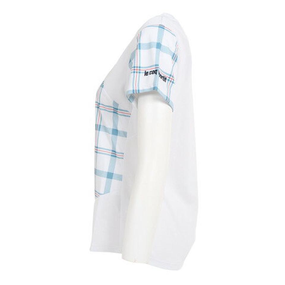 ルコック スポルティフ(Lecoq Sportif) テニスウェア レディース COUCOUPARIS CHECK 半袖シャツ QTWUJA06 (レディース)