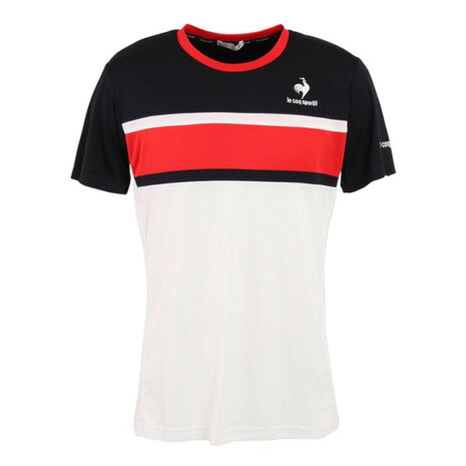 ルコック スポルティフ(Lecoq Sportif)(メンズ)テニスウェア TEAM GAME SHIRT QTMTJA90 WHT