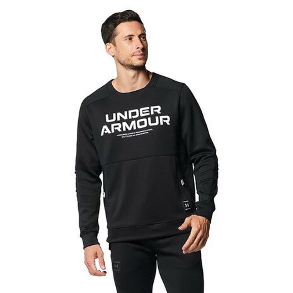 アンダーアーマー（UNDER ARMOUR）（メンズ）パフォーマンス ニット ハイブリッド クルーネック長袖Tシャツ 1375915 001