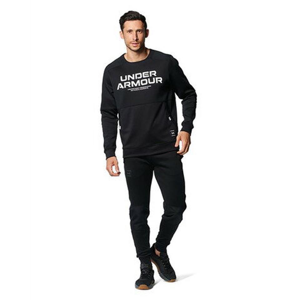 アンダーアーマー（UNDER ARMOUR）（メンズ）パフォーマンス ニット ハイブリッド クルーネック長袖Tシャツ 1375915 001